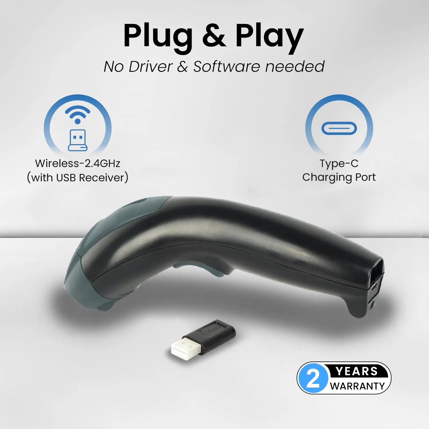 EVM Barcode Scanner 2D Wireless (EWLS-126-2D) view 3